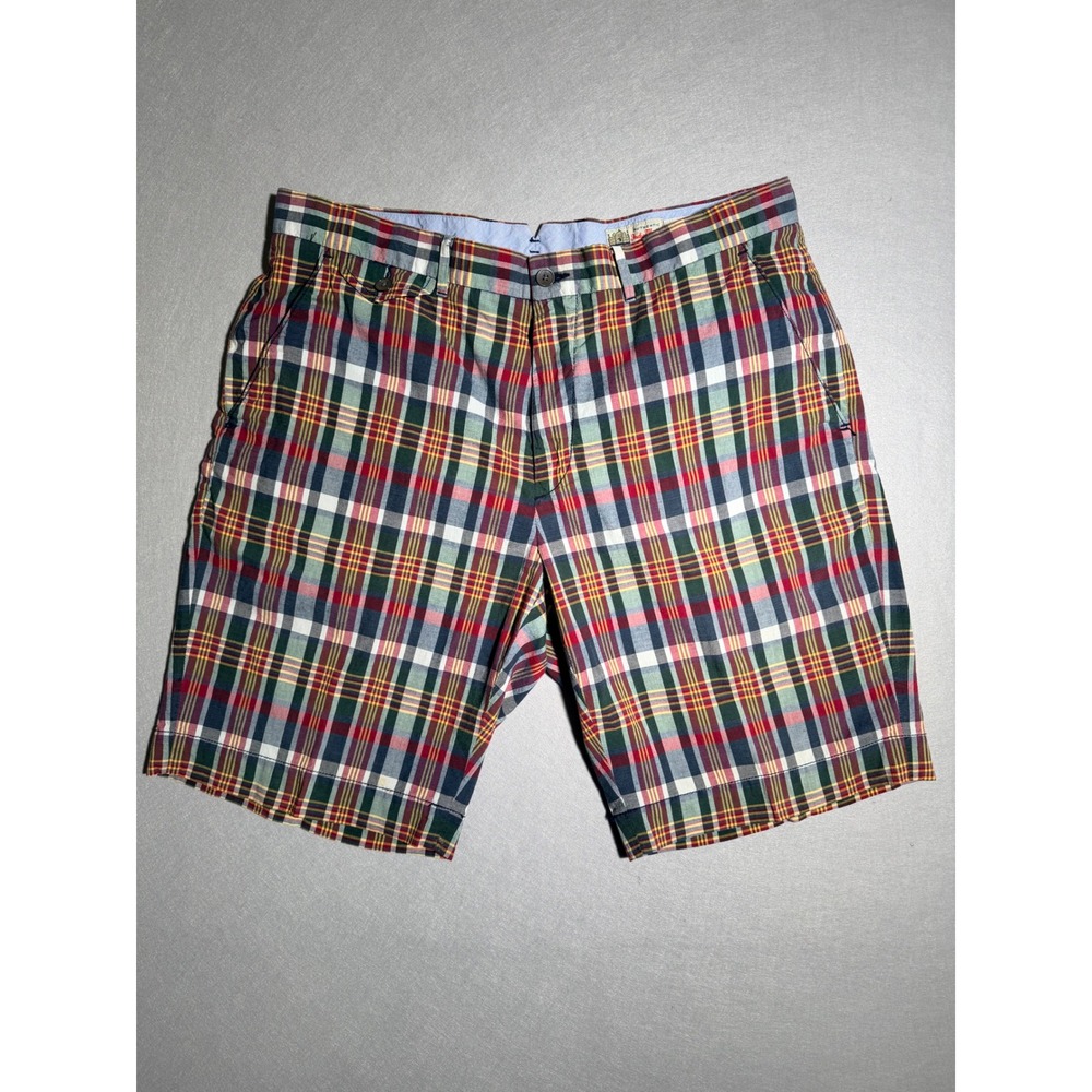 Polo Ralph Lauren Madras Plaid Shorts Mens 35 Multi Color Authentic India Madras